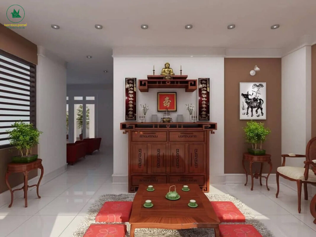 Chọn hướng bàn thờ theo mệnh, tuổi và bố cục tổng thể của căn nhà