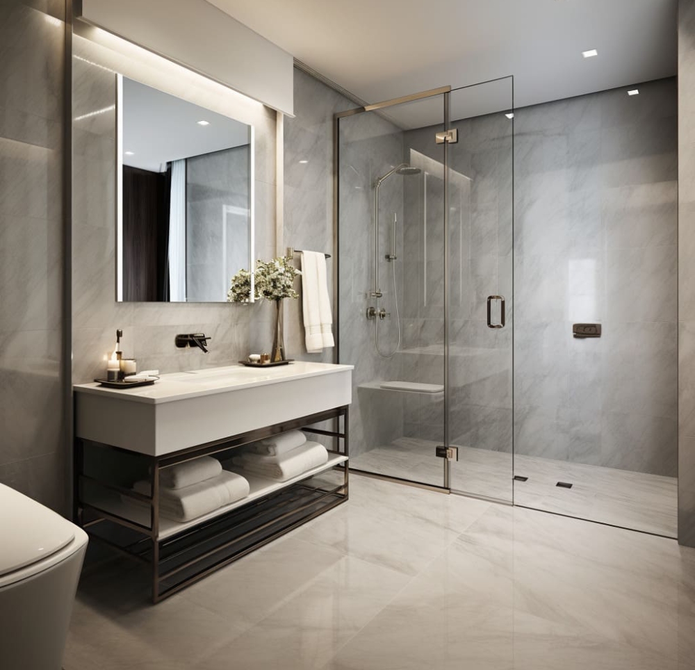 Phòng tắm trang trí nội thất nhà đẹp đơn giản