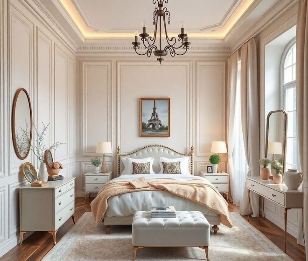 Decor phòng ngủ phong cách Tân cổ điển đẳng cấp