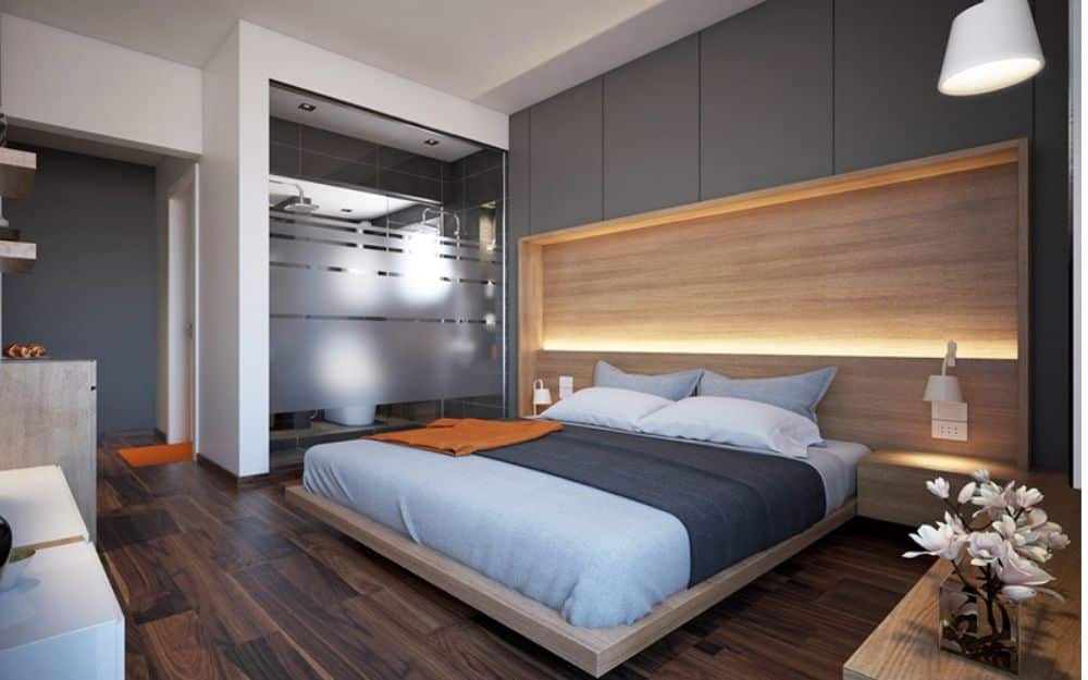 Phòng khách sạn mini có kích thước khoảng 18 - 22m2