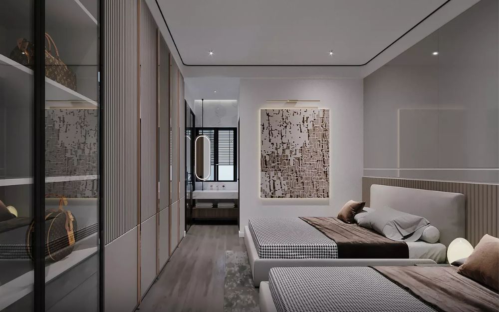 Một phòng ngủ hoàn toàn có thể bố trí hai giường