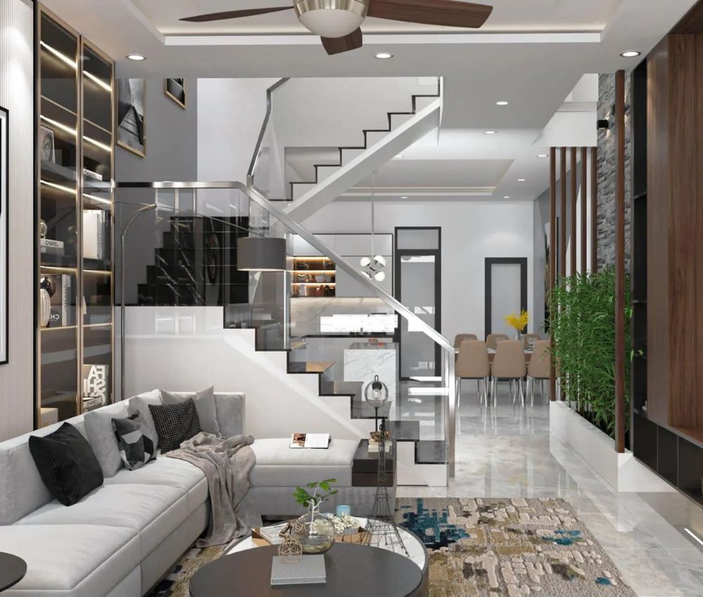 Khi bố trí phòng khách liền bếp gia chủ cần lưu ý vấn đề phong thủy