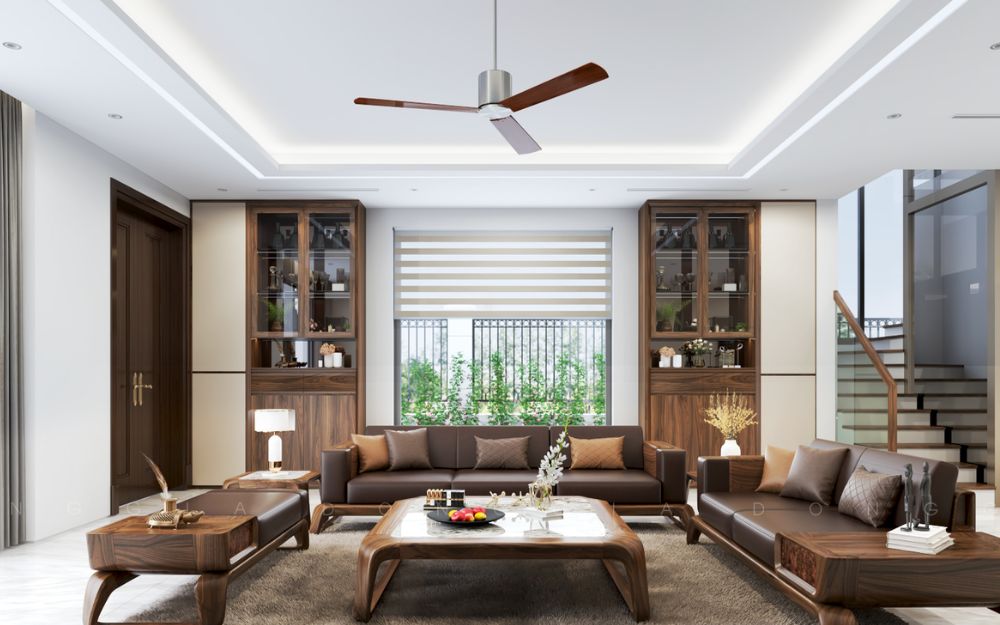 Bố trí phòng khách nhà cấp 4 diện tích rộng
