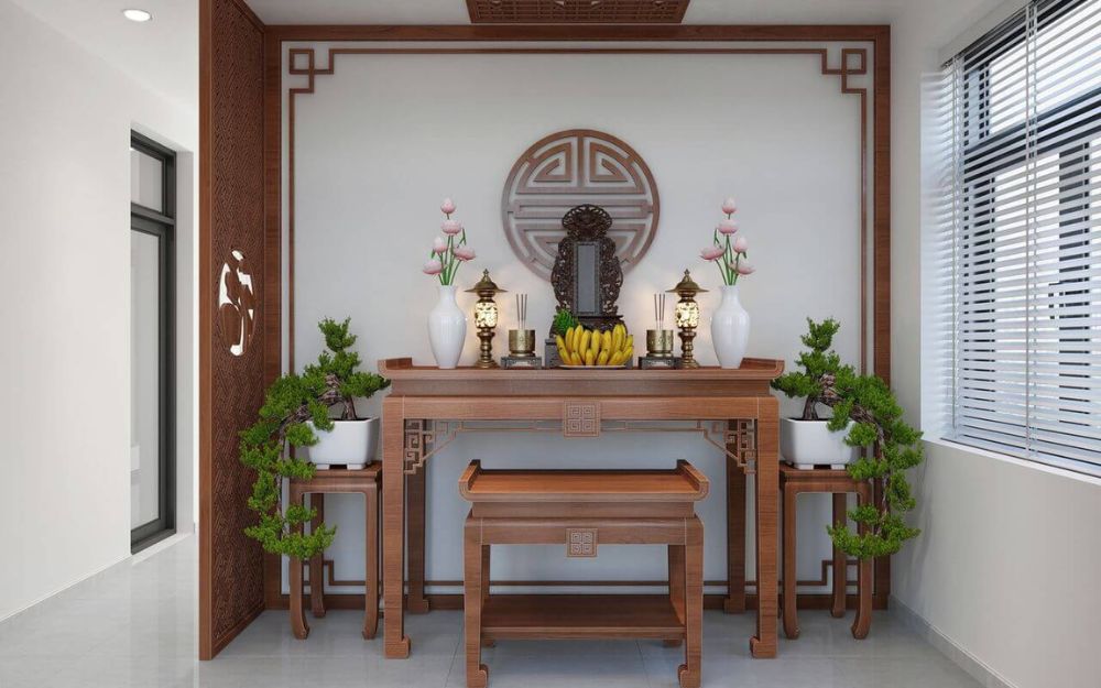 Số lượng bàn thờ và hình thức thờ cúng ảnh hưởng đến kích thước phòng thờ