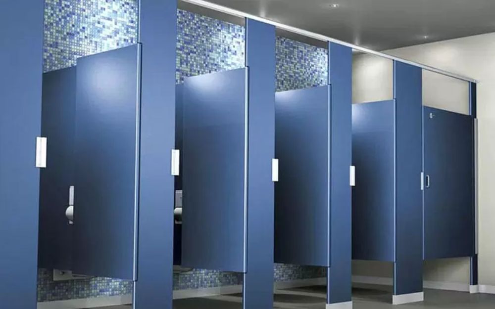 Vách ngăn nhà vệ sinh tại nhà máy, khu công nghiệp