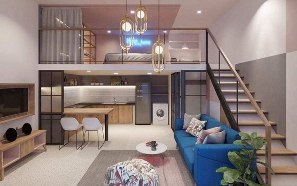 Bố trí hệ thống đèn để tăng cường ánh sáng cho không gian