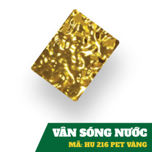 Tấm Ốp Than Tre Vân Sóng Nước HU 216 Vàng