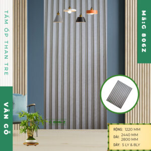 Alternative view of Tấm ốp than tre vân gỗ G 806Z