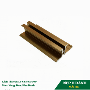 Nẹp H Rãnh H12